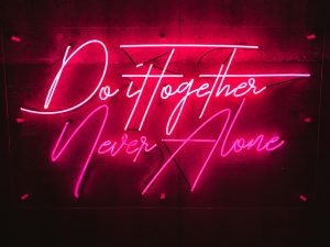 neon verlichting tekst